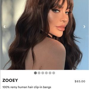 Insert Name Here clip on bangs